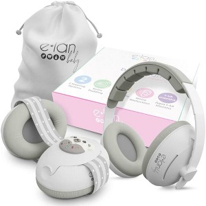 Elan Baby 2-1 Ear Muffs for Baby Ear Protection, Super Lightweight with Ultra Soft Fabric to Prevent Irritation, Protecting Little Ears Everywhere - 1 of 4