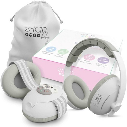 Elan Baby 2-1 Ear Muffs for Baby Ear Protection, Super Lightweight with Ultra Soft Fabric to Prevent Irritation, Protecting Little Ears Everywhere - image 1 of 4