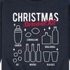 Men's - Instant Message - Christmas Survival Kit Drink Mixes Graphic Fleece Sweatshirt - 2 of 4
