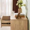 Kumasinova 3 Drawer Nightstand Set of 2,Wooden Night Stand with Curved Wave Design,Bedside Table for Living Room,Hallway,Bedroom Furniture - 3 of 4