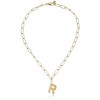 Paperclip Link Initial Necklace - Ettika - 2 of 2
