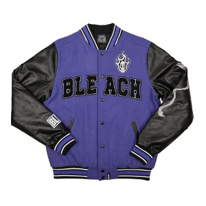 Bleach Ichigo Kurosaki Purple Long Sleeve Varsity Jacket - 1 of 4