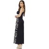 Puff Print Crochet Strap Maxi Dress - 2 of 3