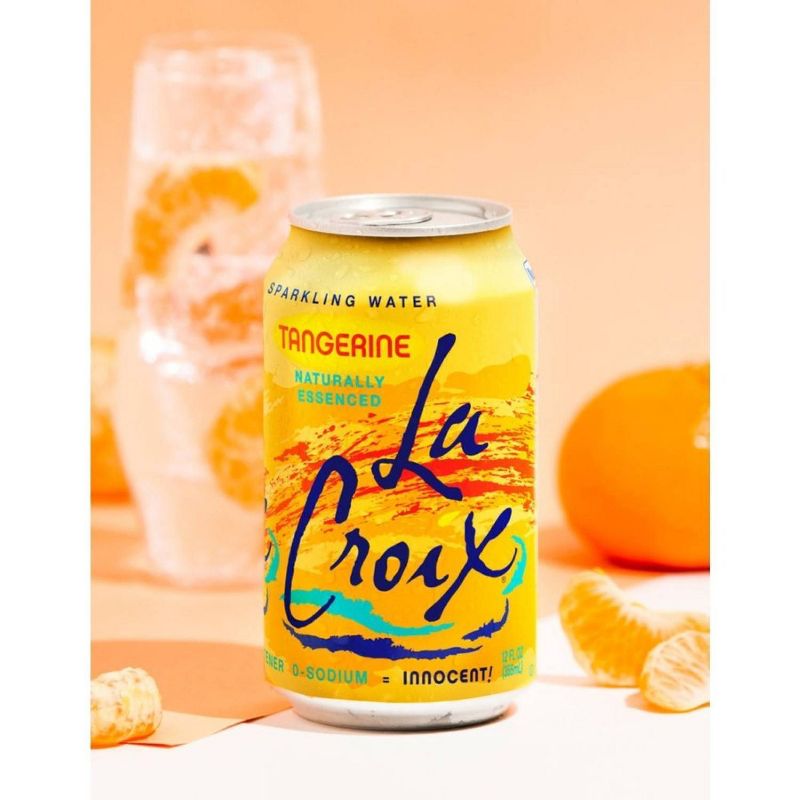 LaCroix Sparkling Water Tangerine - 8pk/12 fl oz Cans, 4 of 11