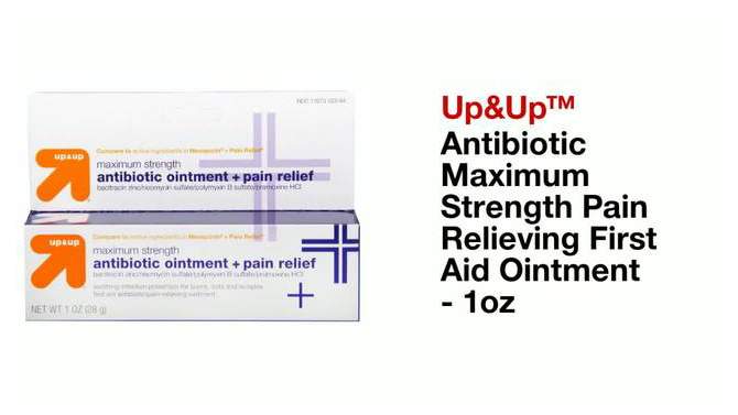 Antibiotic Maximum Strength Pain Relieving First Aid Ointment - 1oz - up &#38; up&#8482;, 2 of 8, play video