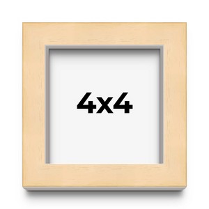 PosterPalooza | Square Classic Modern Yellow Picture Frame - UV Acrylic, Foam Board Backing, Hanging Hardware - 1 of 4