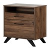 South Shore Crea Metal Mesh 2 Door Accent Cabinet Black: Scandinavian Style, Adjustable Shelves - 2 of 4
