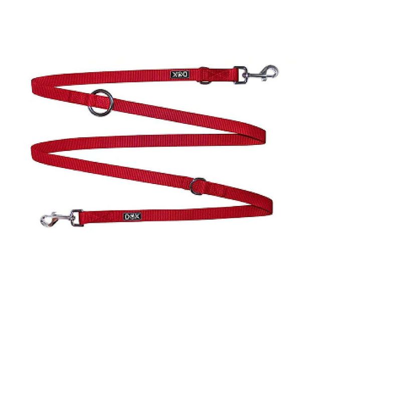 DDOXX 6.6 ft 3-Way Adjustable Nylon Small Dog Leash - Red, 3 of 6