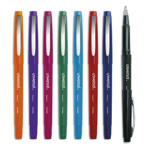 Universal Porous Point Pen, Stick, Medium 0.7 mm, Assorted Ink and ...