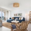 Itopfox Rattan Ceiling Light Fixture, 3 Light Bohemian Modern Woven Flush Mount for Bedroom Living Room Dining Room, Bulb Not Included - 4 of 4