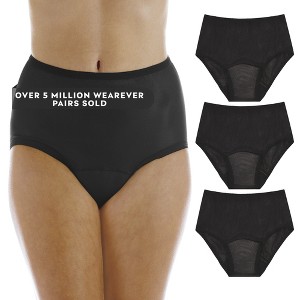 3-Pack Wearever Women's Nylon Incontinence Panties - 1 of 4