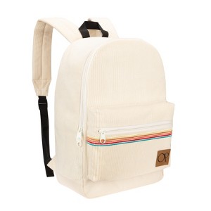 Ocean Pacific OG 18.5" Corduroy Backpack for Boy and Girl, Casual Daypack for Men Women, Fits 15.6 Inch Laptop - 1 of 4