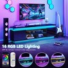 Etust TV Stand with Storage & LED Lights & Power Outlets for TVs up to 80", Modern Entertainment Center for Living Room - 4 of 4