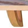 HomeRoots 36" Gray And Natural Wood Agate Pattern Wall Mount Accent Shelf - 4 of 4