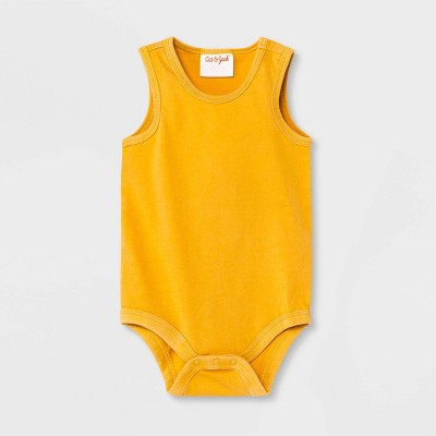 Baby Tank Bodysuit - Cat & Jack™ Mustard Yellow 0-3M