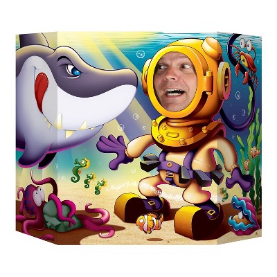 Beistle 3' 1" x 25" Shark Photo Prop; 2/Pack 57987