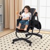 Infans Baby High Chair w/ Wheel Folding Baby Dining Chair Adjustable Height & Recline - 4 of 4