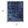 Blue Shag Hand Tufted Area Rug - 3 of 4