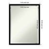 Amanti Art Incline Beveled Wood Framed Bathroom Vanity Wall Mirror - 3 of 4