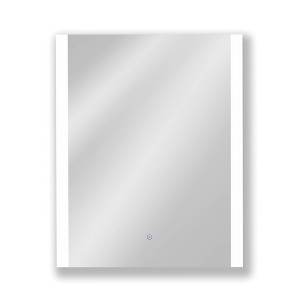 24"x30" Premium Lumen Single Frameless Fixed Color Temp LED Wall Mirror with Anti Fog Glass - Tosca: Touch Control, Wall Mounted Vanity Mirror - 1 of 4