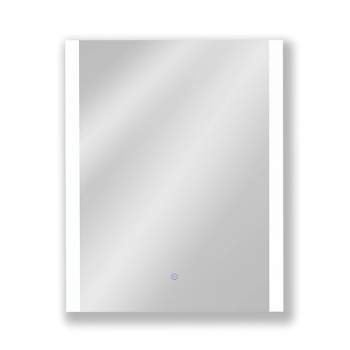 24"x30" Premium Lumen Single Frameless Fixed Color Temp LED Wall Mirror with Anti Fog Glass - Tosca