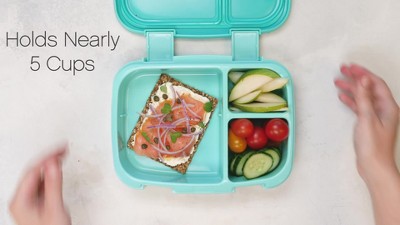 Prep & Savour 3-Pack Meal Prep Lunch Box Set - Reusable 3-Compartment Containers For Meal Prepping, Healthy Eating On-The-Go, And Balanced Portion-Control - BPA-Free, Microwave & Dishwasher Safe
