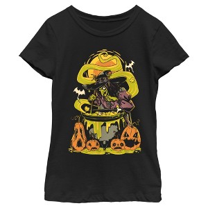 Girl's Lost Gods Halloween Witches' Brew Scene T-Shirt - 1 of 4