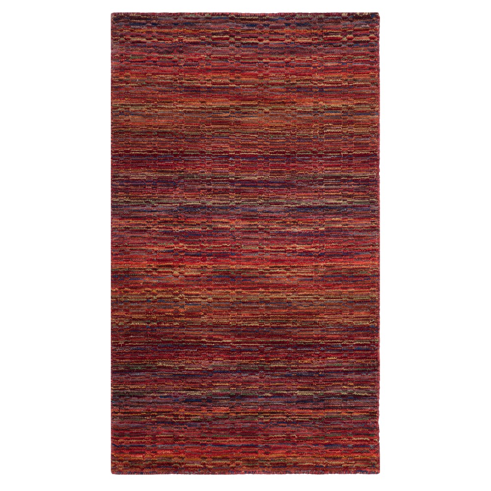 Red Stripe Loomed Accent Rug 2'x3' - Safavieh