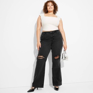 Women's Low-Rise Bootcut Jeans - Wild Fable™ - 1 of 3