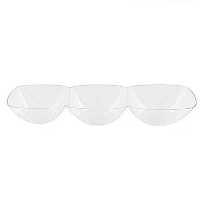 Smarty Had A Party 2 qt. Clear Oval Plastic Serving Bowls (24 Bowls)