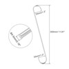 Unique Bargains S-shaped Extra Long Steel for Garden Bathroom Closet Hooks 4 Pcs - 2 of 4