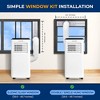 SereneLife SLACHT804 Portable Air Conditioner & Heater with Dehumidifier – 8000 BTU (White & Black) - 4 of 4