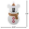 Gemmy Holiday Flat Tastics Mickey Stylized Snowman 45" Disney, Multicolored - 3 of 4