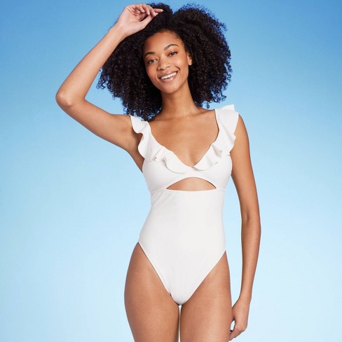 White swimwear one on sale piece