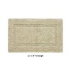 Lux Premium 100% Cotton Ultra-Soft Reversible Bathroom Rug-Durable Tufted Weave, Highly Absorbent Solid Pattern for Multipurpose use - 3 of 4