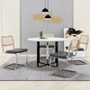 NicBex Leather Dining Chairs with High-Density Sponge,Rattan Armless Chairs for Kitchen,Living Room - 2 of 4
