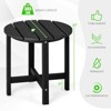 Tangkula 2PCS 18"Adirondack Side Table Weather Resistant HDPE Garden Patio - 3 of 4