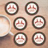 Courtside Market ‘Tis The Season Collection 4″ Circle Ceramic Coasters – 6 Piece Set - 2 of 3