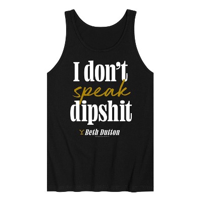 Men's - Yellowstone - Don't Speak Dipsh Graphic Tank Top