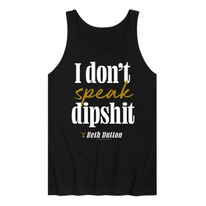 Men's - Yellowstone - Don't Speak Dipsh Graphic Tank Top - 1 of 4