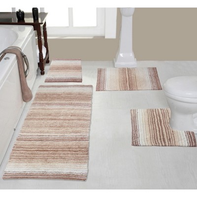 Gradiation Rug Collection Cotton Tufted Set of 4 Bath Rug Set - Home Weavers
