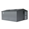 NicBex Durable Metal Storage Shed with Lockable Door Weatherproof Galvanized Steel Garden Shed for Backyard, Lawn, Patio - 3 of 4