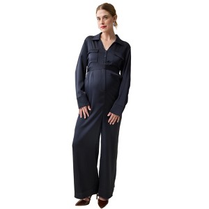 Ingrid & Isabel Maternity Long Sleeve Jumpsuit - 1 of 4
