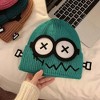 Anna-Kaci Women's Knitted Beanie with Cartoon Monster Eye Design - Cute & Warm Winter Hat for Cold Weather - 3 of 3