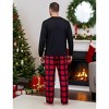 PATPAT Christmas Family Pajama Set: Christmas Plaid Print Pajamas with Matching Plaid Socks - 4 of 4