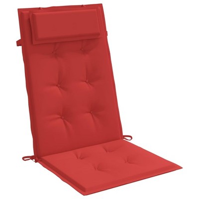 vidaXL Highback Chair Cushions in Bright Red Oxford Water-Resistant Fabric - Set of 6 Suitable for Indoor and Outdoor Furniture