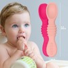 Silicone Baby Spoons for Baby Led Weaning 4-Pack, First Stage Baby Feeding Spoon Set Gum Friendly BPA Lead Phthalate and Plastic Free - 2 of 4