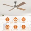 Parrot Uncle 48" Modern LED Ceiling Fan with Light and Remote - 2 of 4