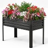 48x24x32" Galvanized Steel Raised Garden Bed with Legs, 400lb Capacity Elevated Planter Box for Patio, Balcony, Brown - 2 of 4
