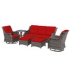 UPTION 6-Pieces Wicker Outdoor Patio Furniture Set Rattan Chair Wicker Set - 2 of 4